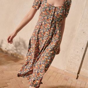 Sezane Victoria Dress Sunflowers - 36 (4)
